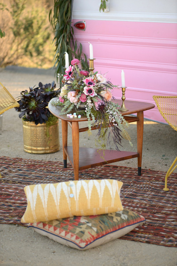 bohemian vintage camper party