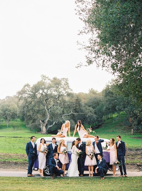 Wedding party portrait