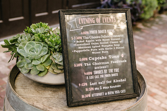 Wedding program