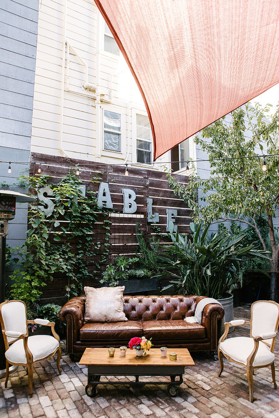 Stable cafe lounge area