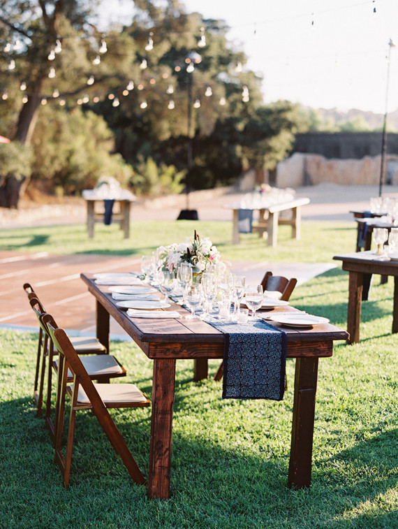 Rustic wedding tablescape