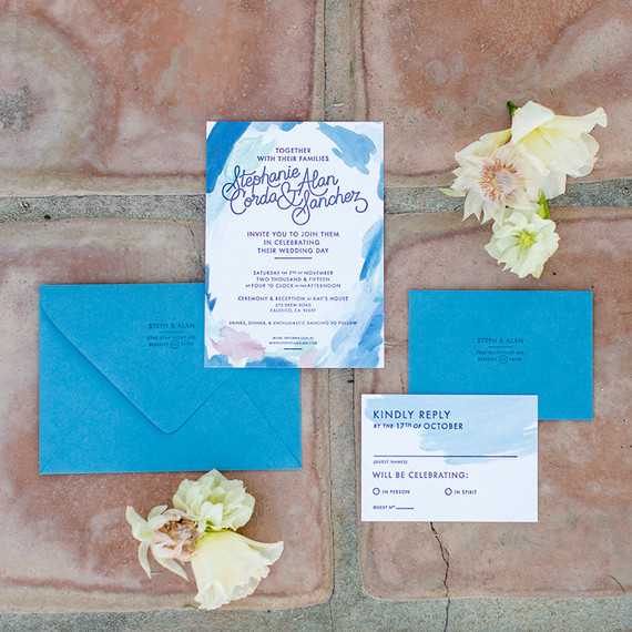 California desert wedding invitaiton suite