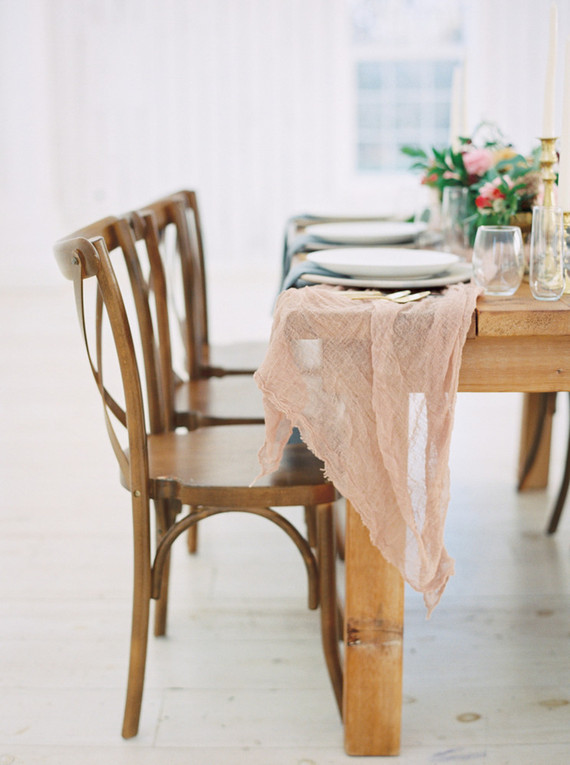 Romantic wedding tablescape