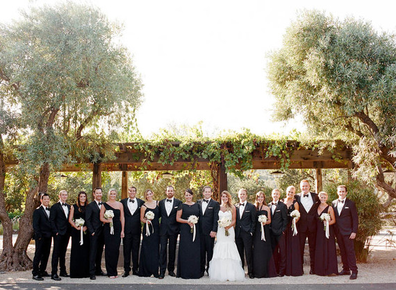 Wedding party portrait