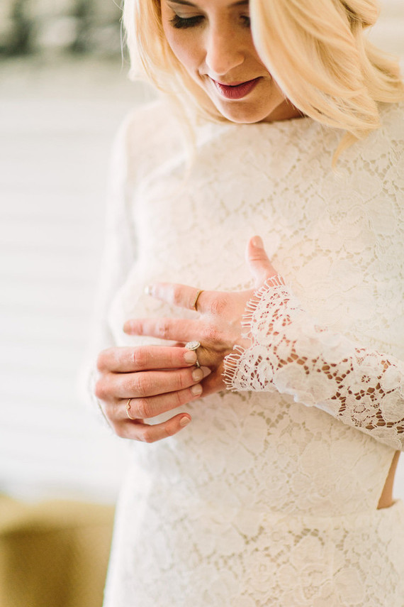 Lace wedding dress