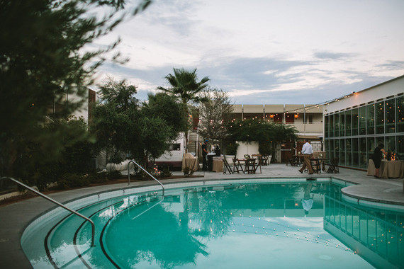 Modern desert wedding venue