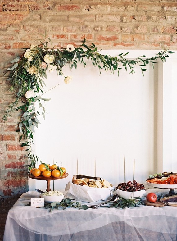 Romantic winter baby shower