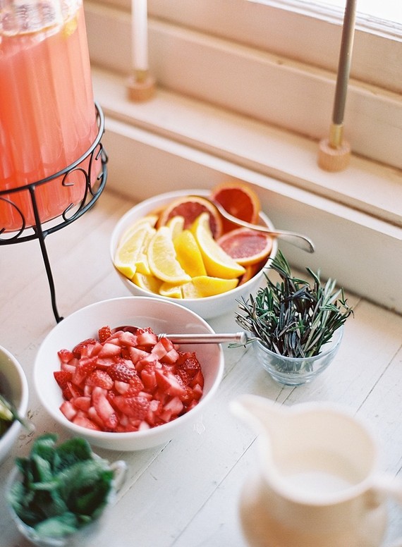 Romantic winter baby shower