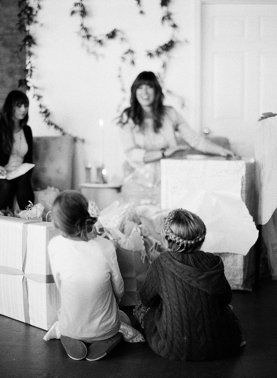 Romantic winter baby shower