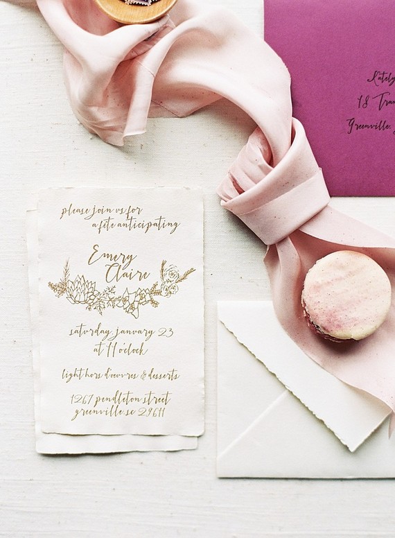 french style baby shower invitations