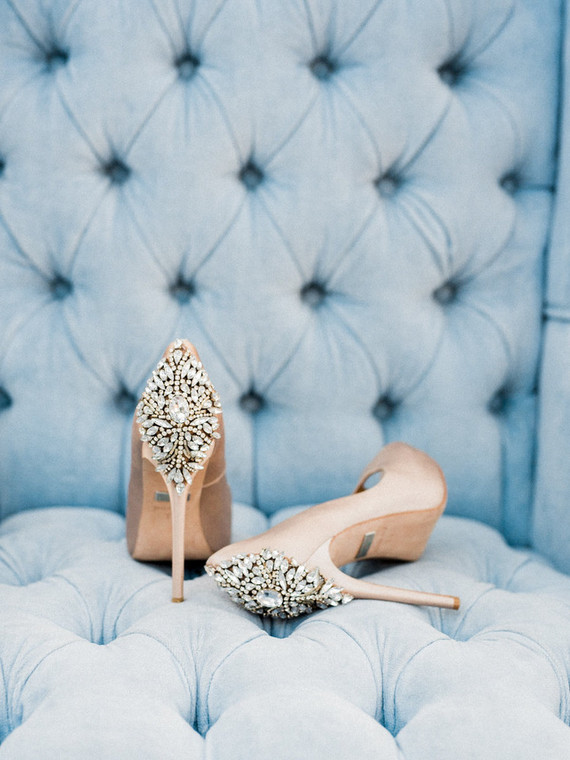 Glam wedding shoes