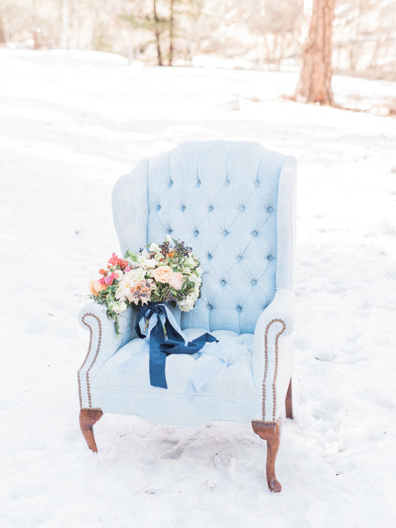 Wintery blues wedding inspiration