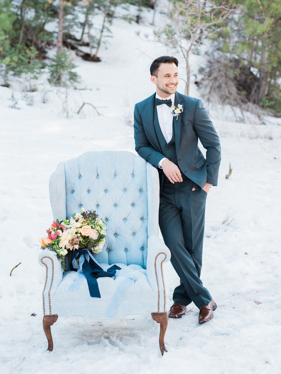 Wintery blues wedding inspiration