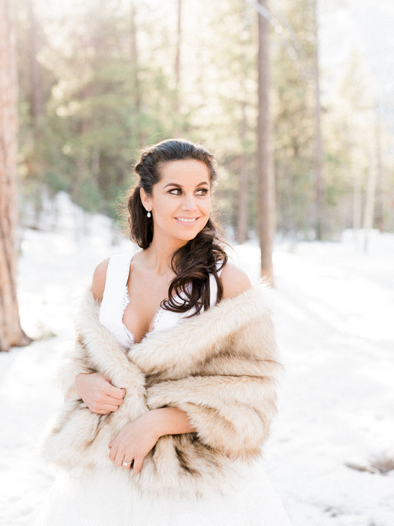 Vintage fur shrug