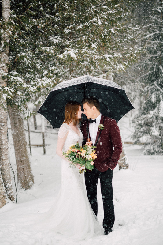 Vintage winter wedding inspiration Inspiration