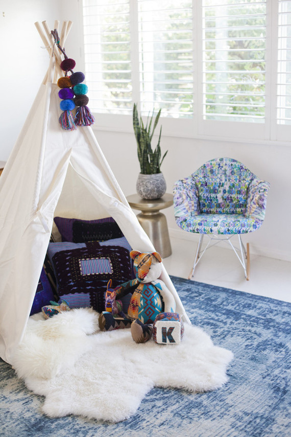 Modern folk art nursery design