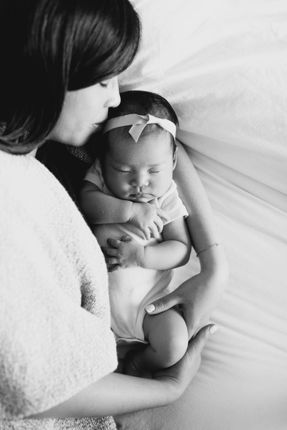 mother daughter newborn photos Inspiration