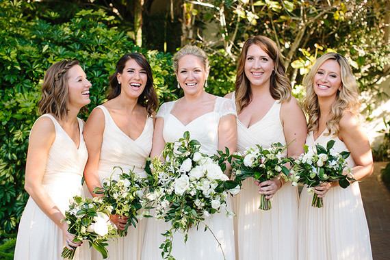 White bridesmaid dresses