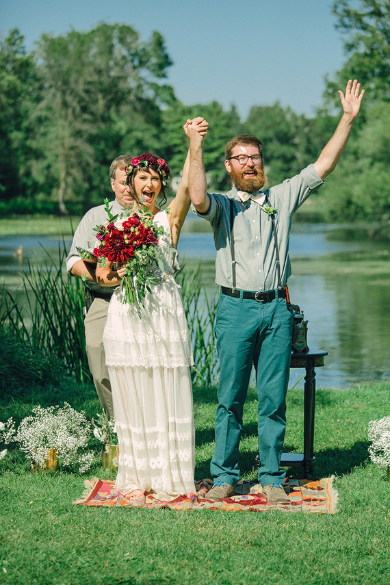 Outdoor wedding ceremony