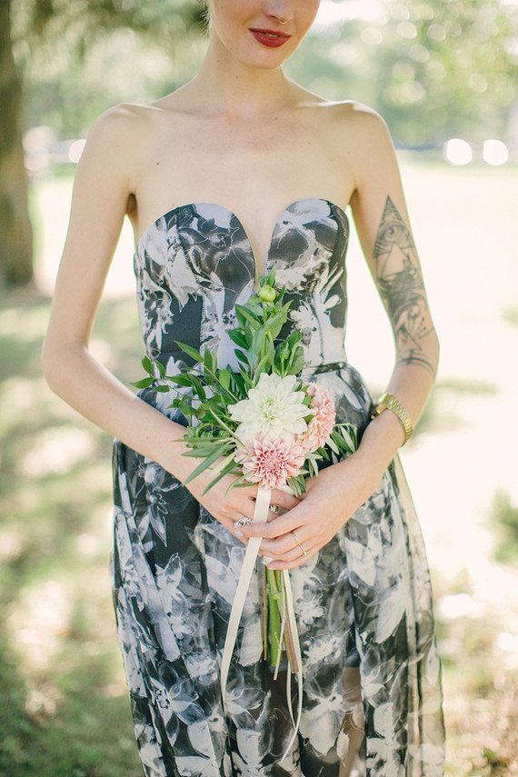 Floral bridesmaid dress