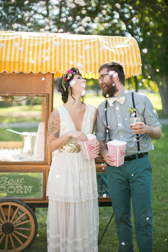 Vintage popcorn station