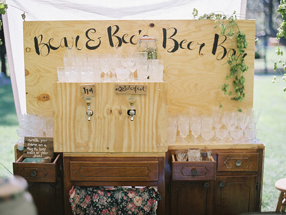 Beer cocktail station
