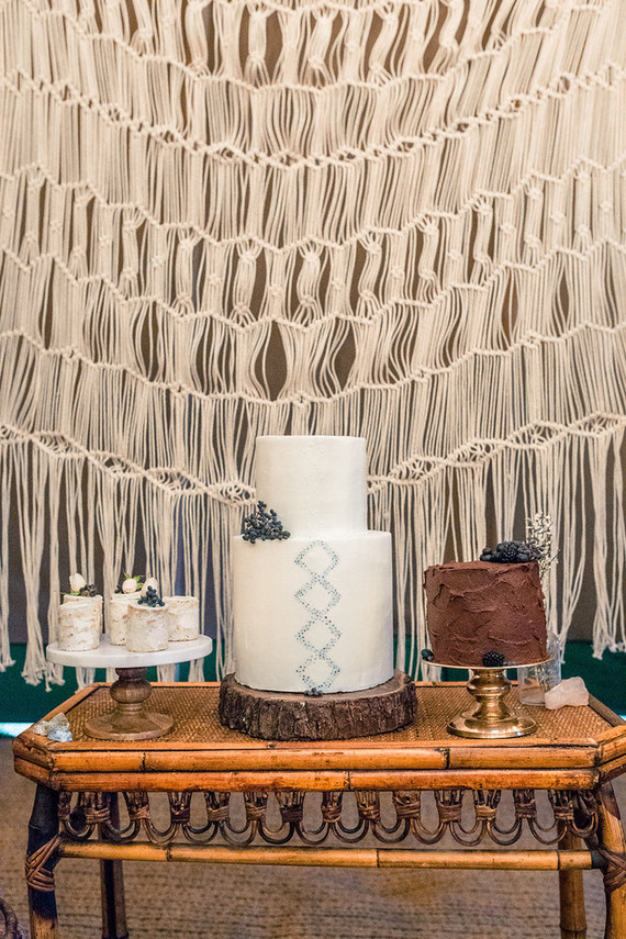 Bohemian wedding cake