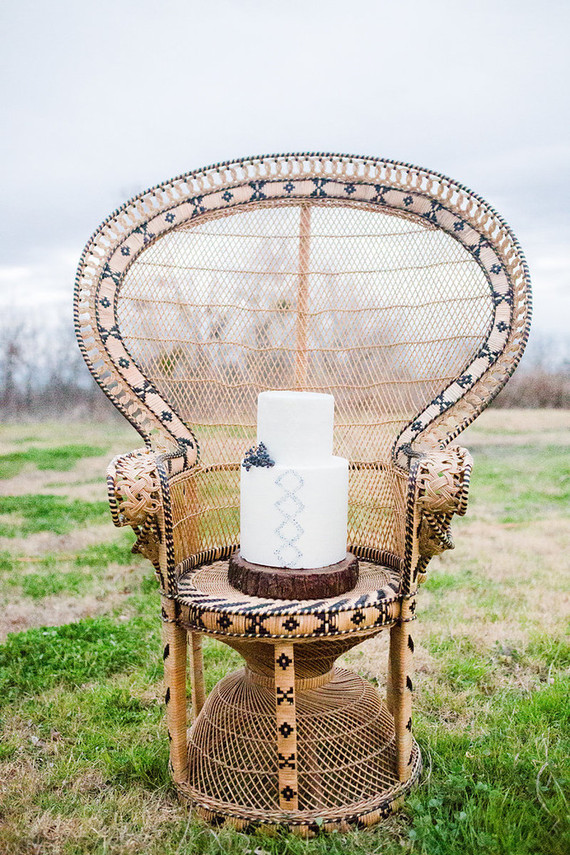 Bohemian wedding cake