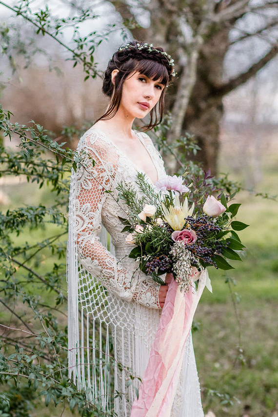 Bohemian wedding dress