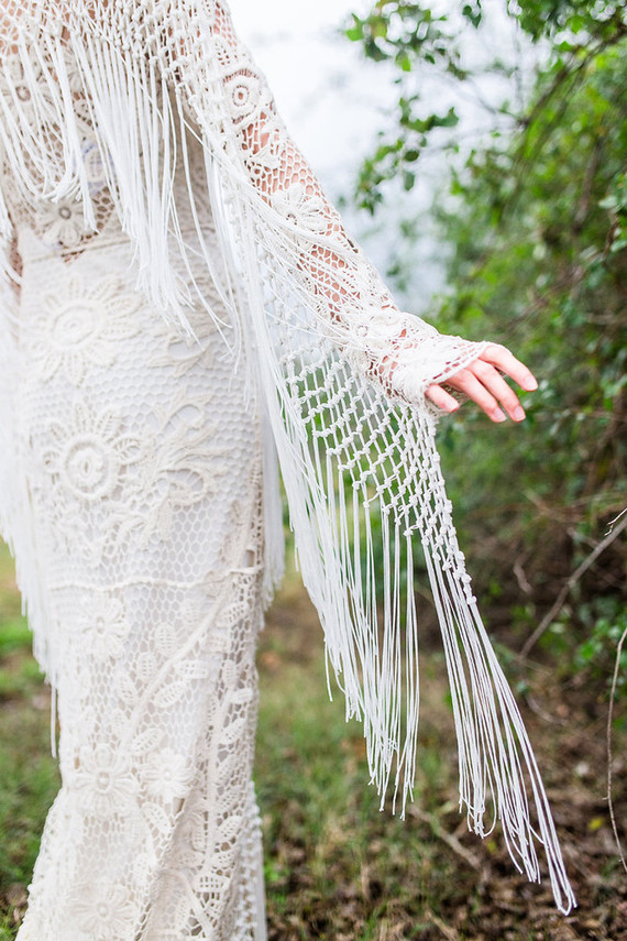 Bohemian wedding dress