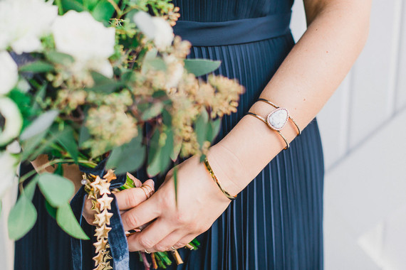 Navy bridesmaid dress