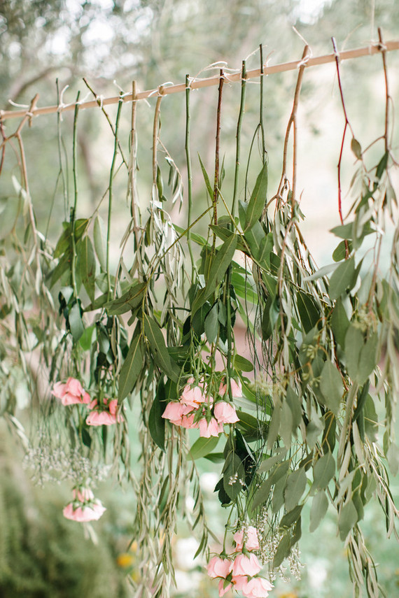 hanging flower chandelier