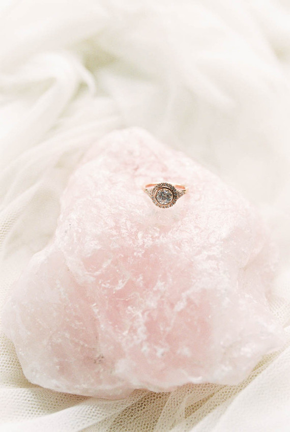 Rose quartz and serenity wedding inspiration