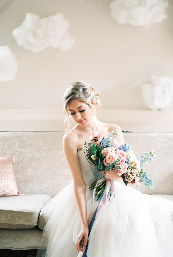 Rose quartz and serenity wedding inspiration