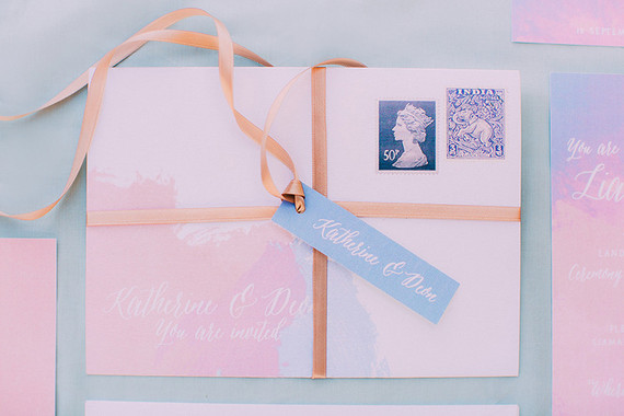 Rose quartz and serenity wedding inspiration