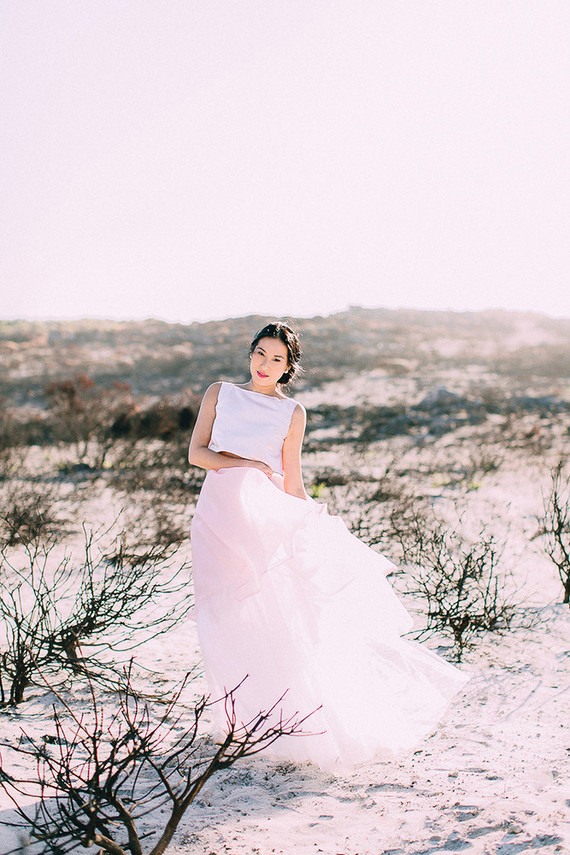 Modern wedding dress