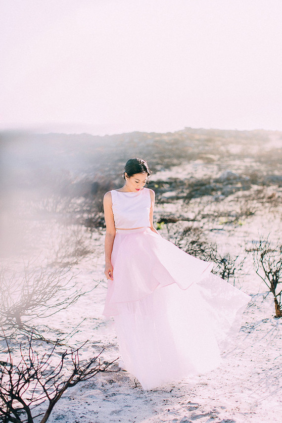 Modern wedding dress