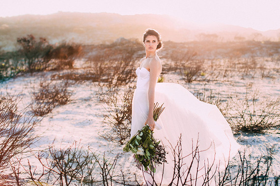 Blush wedding dress