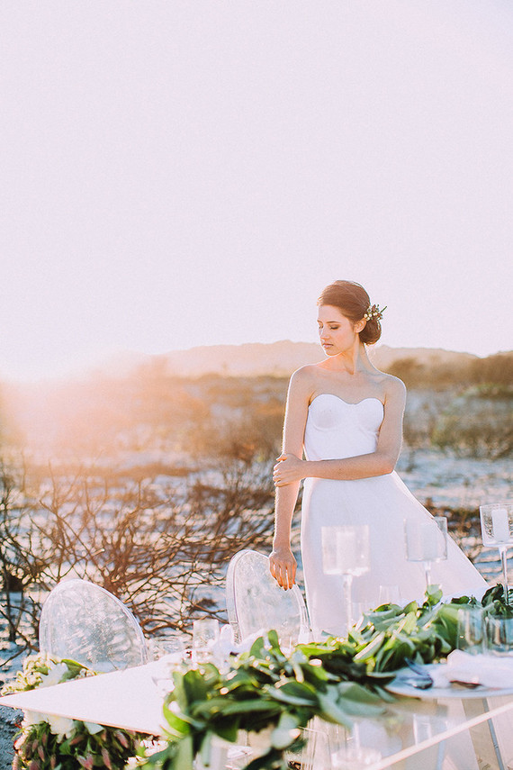 Modern wedding dress