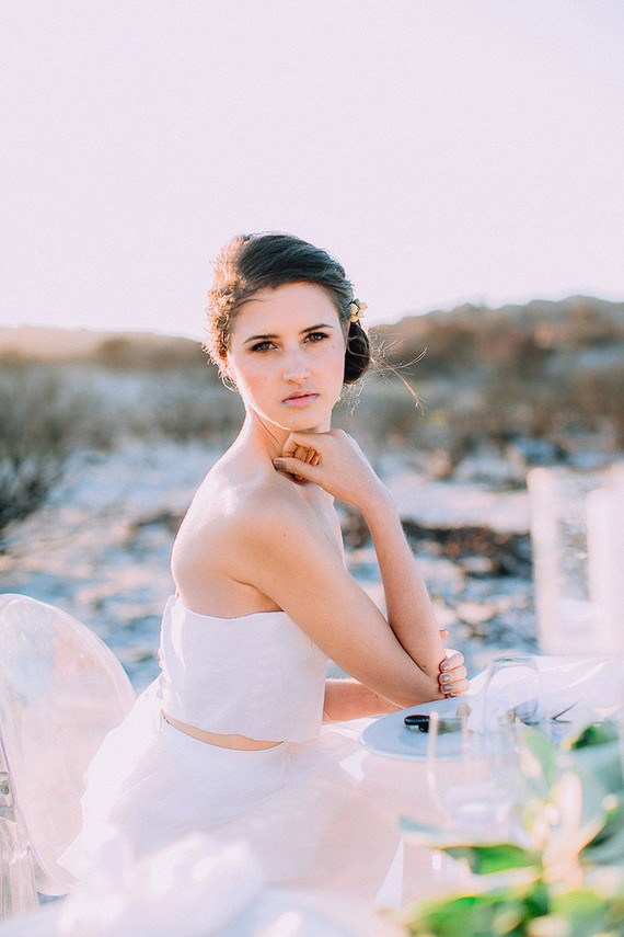 Modern wedding dress