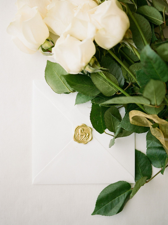 Elegant wedding envelope