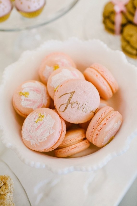 pink macarons