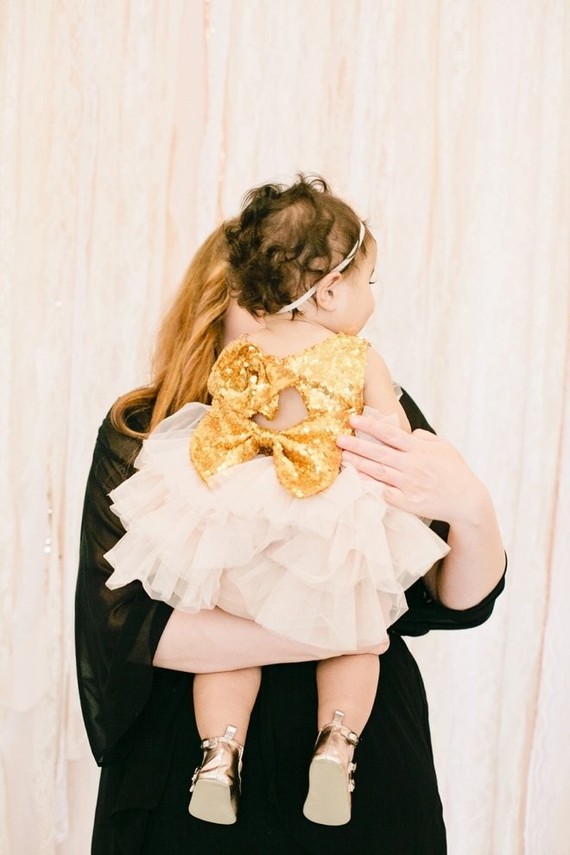 pink and gold first birthday