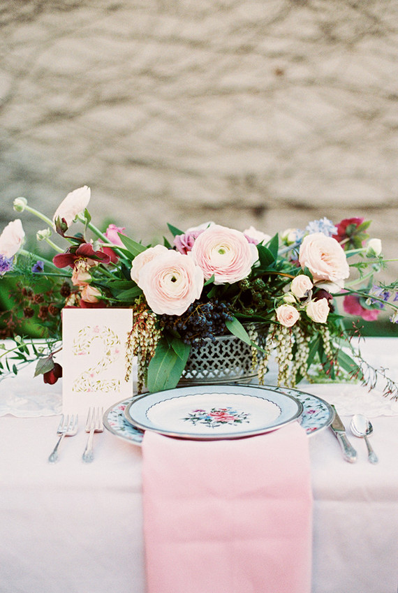 Garden tea party wedding inspiration