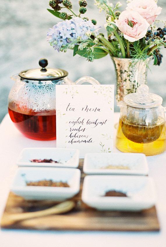 Garden tea party wedding inspiration