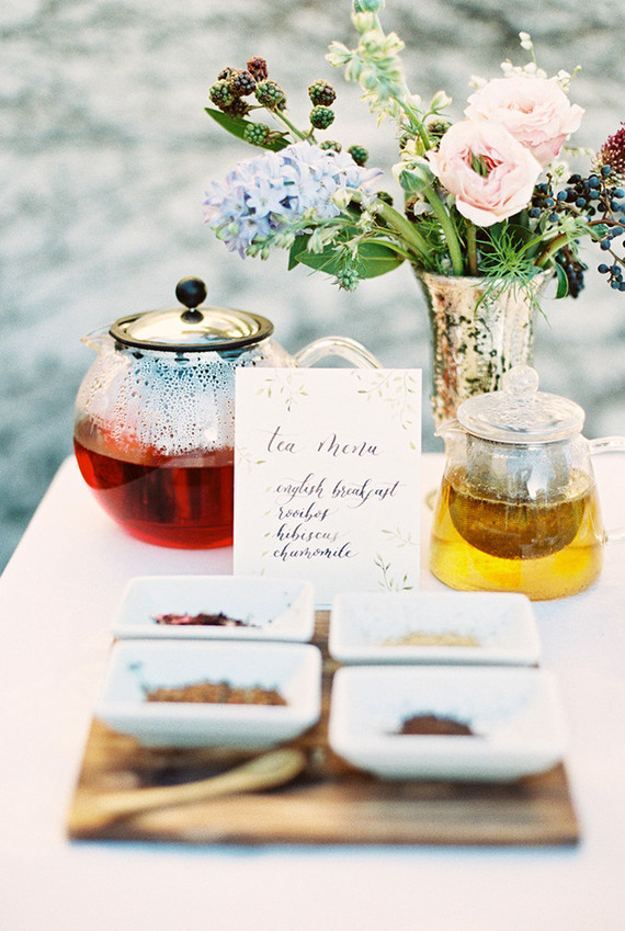 Garden tea party wedding inspiration
