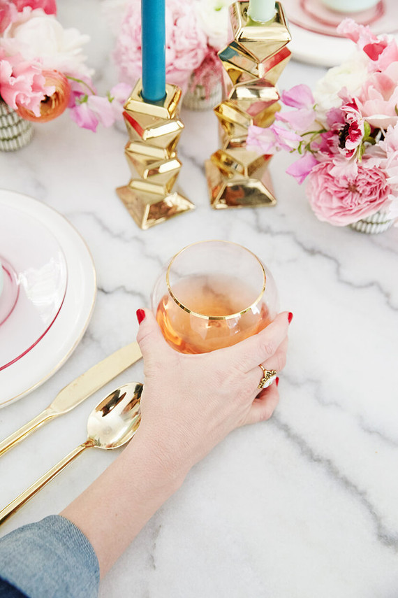 A modern glam easter brunch