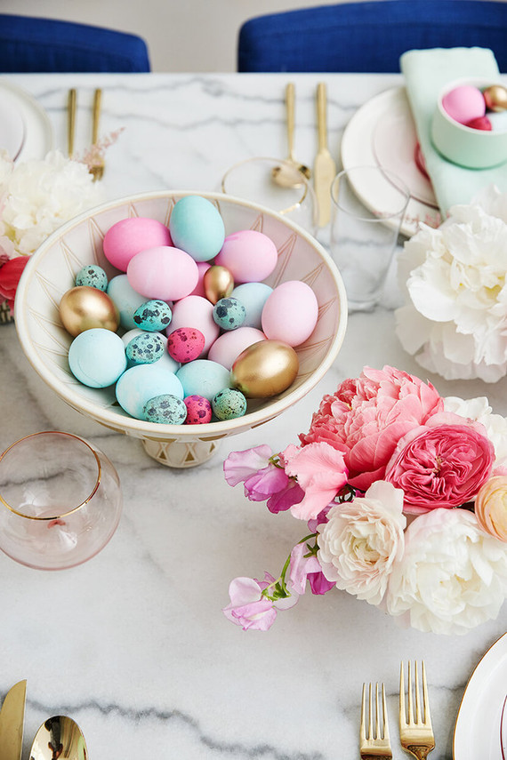 A modern glam easter brunch