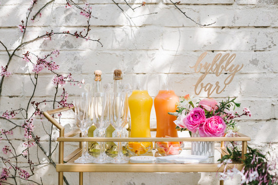 easter brunch bubbly bar Inspiration