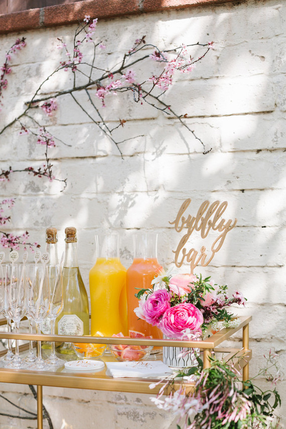 easter brunch bubbly bar Inspiration